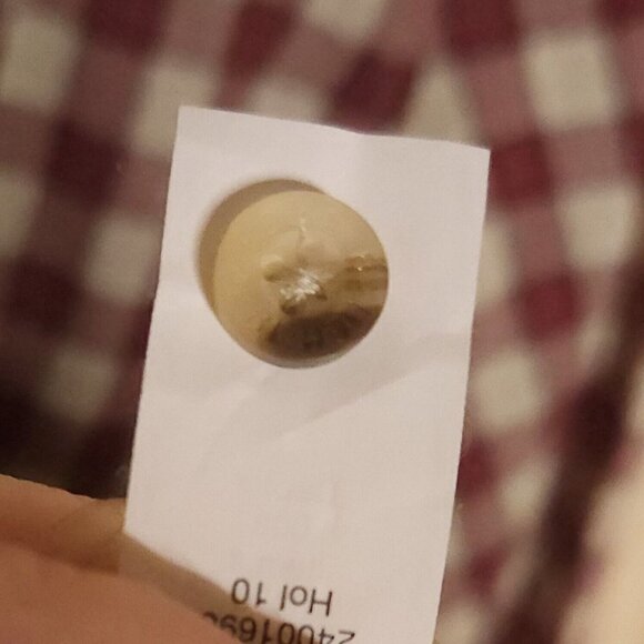 Eddie Bauer Womens Red Cream Plaid Ruffle Detail Button Front Shirt XL - Picture 6 of 6